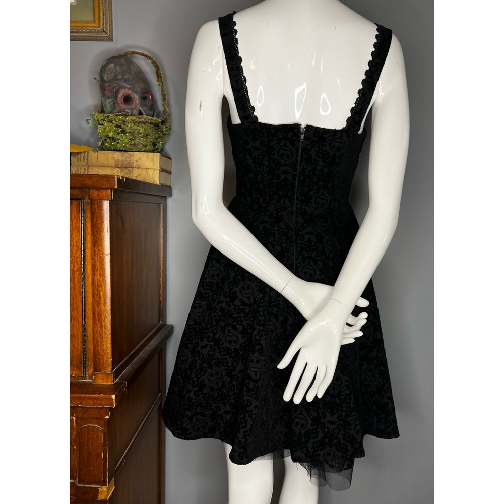 Disney Nightmare Before Christmas : velvet flocked corset detail dress - Picture 7 of 13